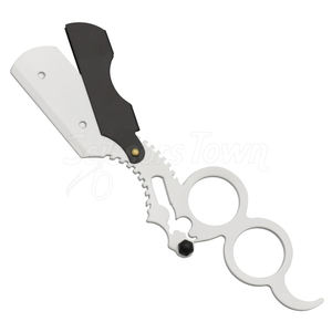 Rasoir droit de marque privée avec logo gravé et manche en bois classique pour le rasage - Product Image 2