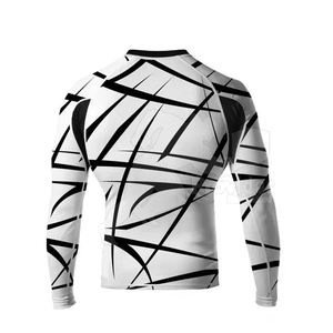 Protège-éruption à manches longues personnalisé en gros fabriqué en usine avec impression de logo meilleur design pour hommes - Product Image 4