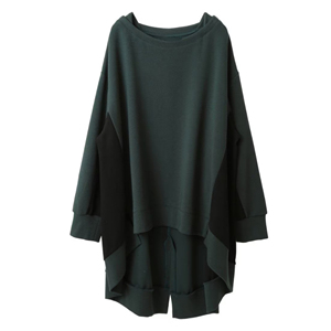 Sudadera con capucha de punto vintage Colorblocking Pullover Winter Streetwear Drop Shoulder Sudadera 2025 - Product Image 3