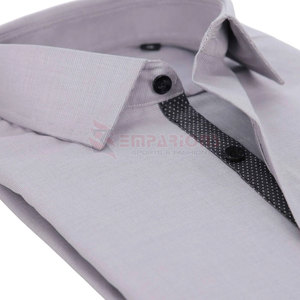 Nouvelle arrivée T-shirt pour homme Chemise habillée en polyester de bonne qualité 100% coton Couleur vierge à la mode et nouveau design - Product Image 4