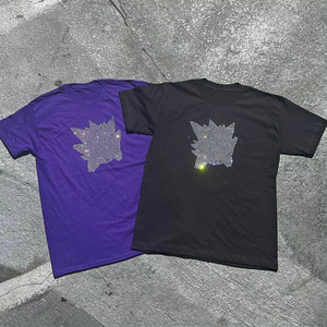 Heavyweight 300 Gsm Streetwear Soft Dtg Graphic Hombres Algodón Personalizado Serigrafía Boxy Camiseta recortada de gran tamaño - Product Image 1