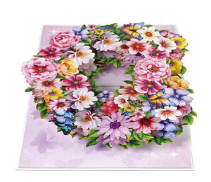 Wholesale HMG Popup <b>Paper</b> Customized <b>Handmade</b> 3D Pop-up Greeting Cards with Offset Printing for Happy Birthday or Mother's Day - Product Image 3