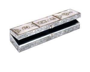 กล่องเนกไทโลหะโบราณสไตล์วินเทจดีไซน์สลักลายออกซิไดซ์ชุบทองน้ำหนักเบาใช้แกะสลักเป็นของฝาก - Product Image 1