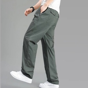 Stylish <b>Men's</b> Baggy Jeans Comfortable Denim Cargo <b>Pants</b> with Waxed Fit for Casual Wear and Outdoor Activities Trendy Design - Product Image 3