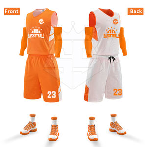 Peso ligero Mejor diseño Logotipo personalizado Uniforme de baloncesto reversible Diseño único Uniforme de baloncesto de alta calidad - Product Image 3