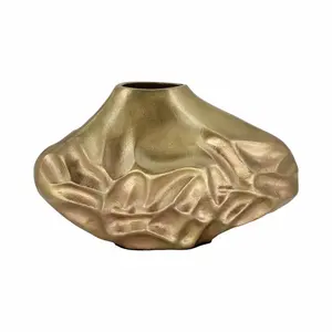 Handmade Coastal Modern <b>Tall</b> Iron <b>flower</b> <b>Vase</b> Hand-Polished Elegant Tabletop <b>Flower</b> Pot Centerpiece Decoration Big Wholesaler - Product Image 6