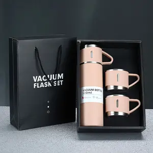 Reasonable Price 500Ml Stainless Vacuum Flask Mug Bottle Gift Set With Lid With Bag