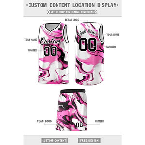 Ensemble d'uniformes de basket-ball à séchage rapide de haute qualité pour hommes, vêtements de sport grande taille au design unique - Product Image 5