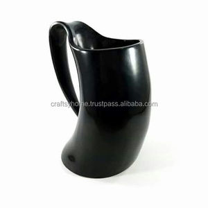 Hot Selling Buffalo Horn Mug Custom Logo Beer Drinking Mug Wine Mug Available at Affordable Price from India - Product Image 6