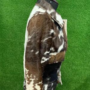 Chaqueta de Invierno de Lona y Cuero PU para Hombre, Personalizada, con Logotipo Frontal, Impermeable, Transpirable, Reflectante, de Secado Rápido, Informal - Product Image 6