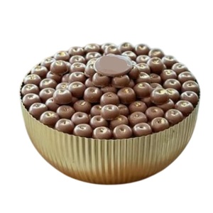 Bol à chocolat créatif en métal doré Présentoir à dessert sucré Chocolats faits à la main pour mariage et fête Bol de service à dessert - Product Image 3
