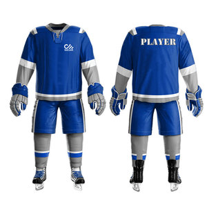 Uniforme de hockey sur glace personnalisé en polyester de haute qualité uniforme de hockey sur glace à bas prix fabriqué en usine - Product Image 1