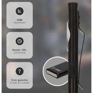 Mini Lampada da Lavoro LED 5W 500Lm Alimentata Tramite USB Copertura 40m Nera (GSC 201815012) - Product Image 3