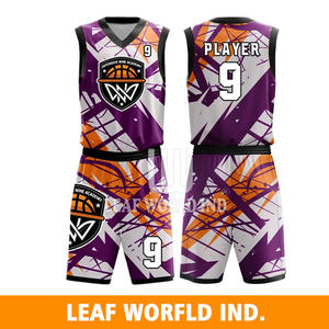 2024 maillot de basket-ball imprimé par sublimation de haute qualité vêtements de sport en Polyester à séchage rapide grande taille uniformes de basket-ball pour adultes - Product Image 2