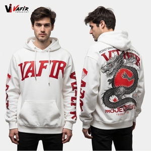 Sudadera con Capucha Unisex de Algodón y Elastano, Informal, con Estampado Sólido, de Forro Polar, Transpirable, de Secado Rápido, para Invierno, Talla Grande - Product Image 5