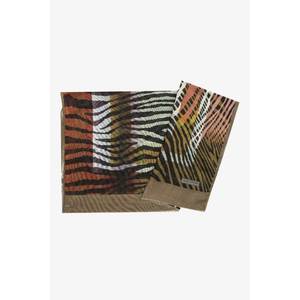 Bufanda Larga Estampada de Cachemira 70x180 Color Caqui - Product Image 1