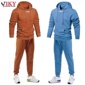 VIKY INDUSTRIES-ropa informal para hombre, traje de chándal cómodo de Color sólido con diseño diferente, novedad - Product Image 6