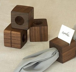 แหวนผ้าเช็ดปากไม้ลายทางขาวดำสุดหรู ดีไซน์ทันสมัยแบบตัดกัน ผลิตด้วยมือ คุณภาพพรีเมียม สำหรับตกแต่งโต๊ะอาหาร งานแต่งงาน และโรงแรม - Product Image 3