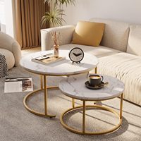 Juego de Mesa de Centro Moderna y Soporte de TV de Vidrio para Exteriores, de Metal y Mármol de Lujo, para Sala de Estar, Muebles para el Hogar, Decorativos y Ecológicos