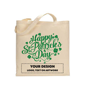St Patrick's Day <b>Leaf</b> Climber Tote Bag Happy Cotton Bag - Product Image 3