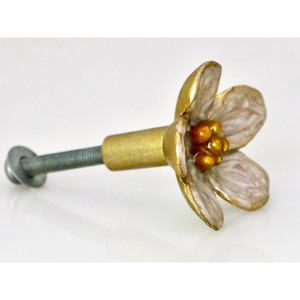 Elegant Antique Ceramic Flower Knob Designer Handmade Decorative Pull Handle For Kitchen Cabinet Drawer <b>Wardrobe</b> From India - Product Image 2