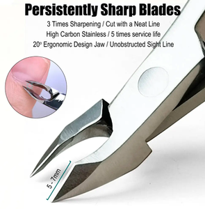 Cortacutículas Profesional de Acero Inoxidable Curvo Super Afilado, Herramienta de Manicura para Eliminar Piel Muerta y Uñas - Product Image 3