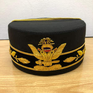 Insignes maçonniques du 33e degré, sur mesure, de haute qualité, brodés à la main, ailes et couronne maçonniques du 33e degré - Product Image 4