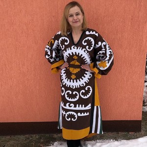 Vestido Maxi de Verano de Algodón Ucraniano para Mujer 2026 con Bordado, Vestido de Manga Larga, Vestido de Playa con Bordado para Mujer - Product Image 4