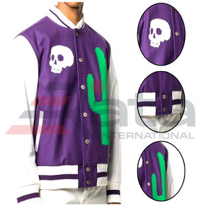 2024 veste universitaire de baseball pour hommes avec logo personnalisé meilleur design pour la saison d'hiver coupe ajustée Style décontracté pour le printemps et l'automne - Product Image 6