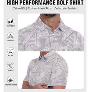 Polo de golf pour homme, léger, respirant, vêtements de sport, haut d'entraînement actif, vêtements d'été - Product Image 5