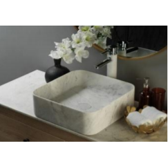 Bassin en pierre de Carrara 92 indien Design moderne éco-classique Produit durable et élégant - Product Image 2