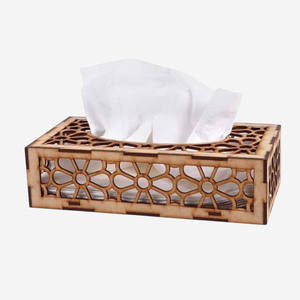 Boîte à mouchoirs rectangulaire en bois de noyer de qualité deluxe faite à la main Couverture de mouchoirs de restaurant décorative moderne Tissu en bois artisanal - Product Image 2