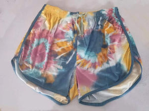 Shorts de sport d'été taille haute pour femmes Jogging absorbant la sueur Yoga pantalons de course décontracté ample conception à cinq points vente en gros - Product Image 6