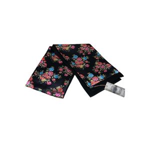 Black Floral Printed Double Sided Scarf - Product Image 1
