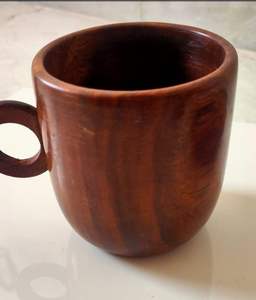 Juego de tazas de café de madera Sheesham hechas a mano | Juego de tazas de té (paquete de 1 taza, 1 cuchara y 1 platillo) - Product Image 3