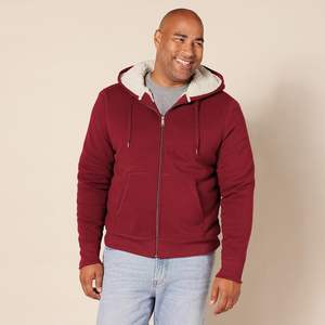 Vente en gros de sweat à capuche zippé en polaire de polyester pour hommes, veste oversize à fermeture éclair intégrale pour streetwear, salle de sport, usage extérieur GK - Product Image 4