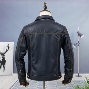 แจ็กเก็ตหนังแท้สำหรับผู้ชาย, แจ็คเก็ตกันหนาวแบบบางกันน้ำเป็นมิตรกับสิ่งแวดล้อมสไตล์ลำลองคลาสสิกที่ดีที่สุด - Product Image 3