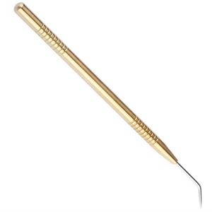 Herramienta Recta para Pestañas de Acero Inoxidable Chapada en Oro HM-EL-186 de HERMANN MEDITECH para Rizar, Separar y Maquillar con Precisión - Product Image 3