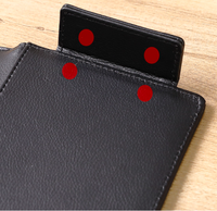 Porte-factures en cuir PU personnalisé pour restaurant, dossier de factures, menu, avec logo en relief, couverture de dossier, porte-documents, porte-monnaie