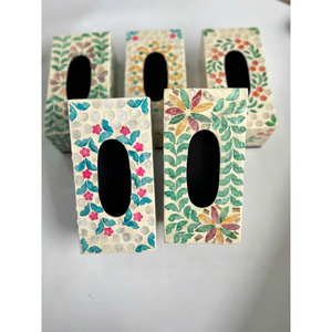 Porte-mouchoirs en nacre de qualité vietnamienne pour protéger les serviettes et améliorer l'esthétique de la coiffeuse avec mosaïque de coquillages - Product Image 5