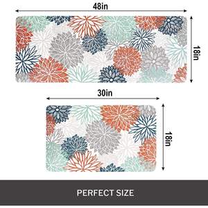 พื้นปูพื้นแบบกำหนดเอง ทนทาน ป้องกันความเมื่อยล้า ให้ความสบายยาวนาน ผลิตจาก PVC หนังลายดอกไม้ ด้านนอกบุด้วยโฟม SBR ด้านใน - Product Image 2