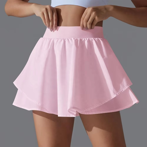 2025 jupe de tennis athlétique taille haute personnalisée avec tissu à séchage rapide et respirant couleur personnalisée - Product Image 3