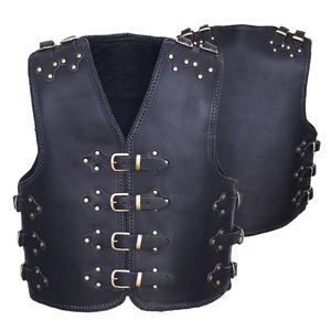 Gilet de moto en cuir personnalisé pour motard, prix de gros, collection 2026 - Product Image 4