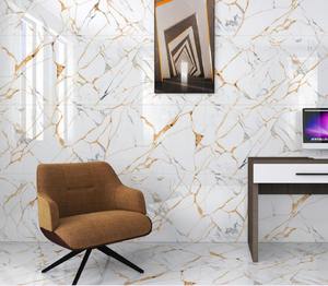 Azulejos de Porcelana con Aspecto de Mármol para Piso y Pared, Tamaño Completo para Garaje, 600X1200mm, Azulejos de Mármol Pulido para Pisos y Paredes de Hoteles y Hogares - Product Image 3