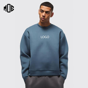 OEM personalizado Unisex Oversize Drop Shoulder Scooba deportes cuello redondo sudaderas con capucha 100% algodón para el invierno - Product Image 1