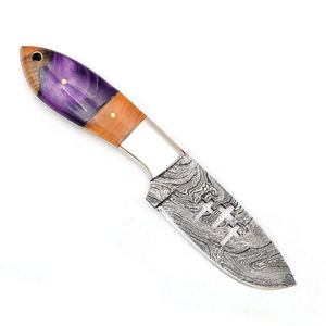 Ensemble de couteaux de chef en acier Damas faits à la main de haute qualité, couteau de cuisine polyvalent de qualité industrielle OEM pour le camping et la chasse - Product Image 2