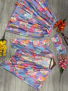 ชุดปาร์ตี้ที่สวยที่สุดชุดล่าสุดเลเฮนกาพร้อมพิมพ์ลายดอกไม้สวยงาม - Product Image 5