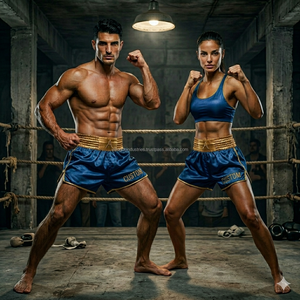 Shorts de lutte personnalisés pour hommes en gros – Imprimés par transfert thermique, brodés, durables, 100 % polyester, avec fentes - Product Image 1