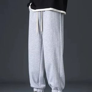 Wholesale Custom Logo Heavyweight Cotton Fleece <b>Oversized</b> Unisex Joggers Comfortable Breathable <b>Sweatpants</b> Lightweight Casual - Product Image 1