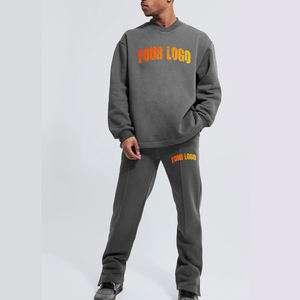 Sudadera de Algodón 100% Grueso, Transpirable, de Secado Rápido, con Estampado Digital, Estilo Urbano, Lavado Ácido, con Pedrería, Personalizada OEM para Invierno - Product Image 1